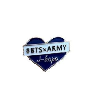 BTS x ARMY💜J HOPE Purple Heart Enamel pin /Collector item 💜